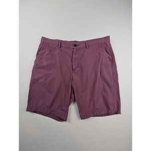 Michael Kors Men's Size 34 Red Blue Check Golf Walking Casual Shorts Flat Front